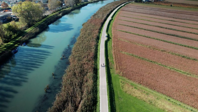 Riqualificazione di una strada arginale